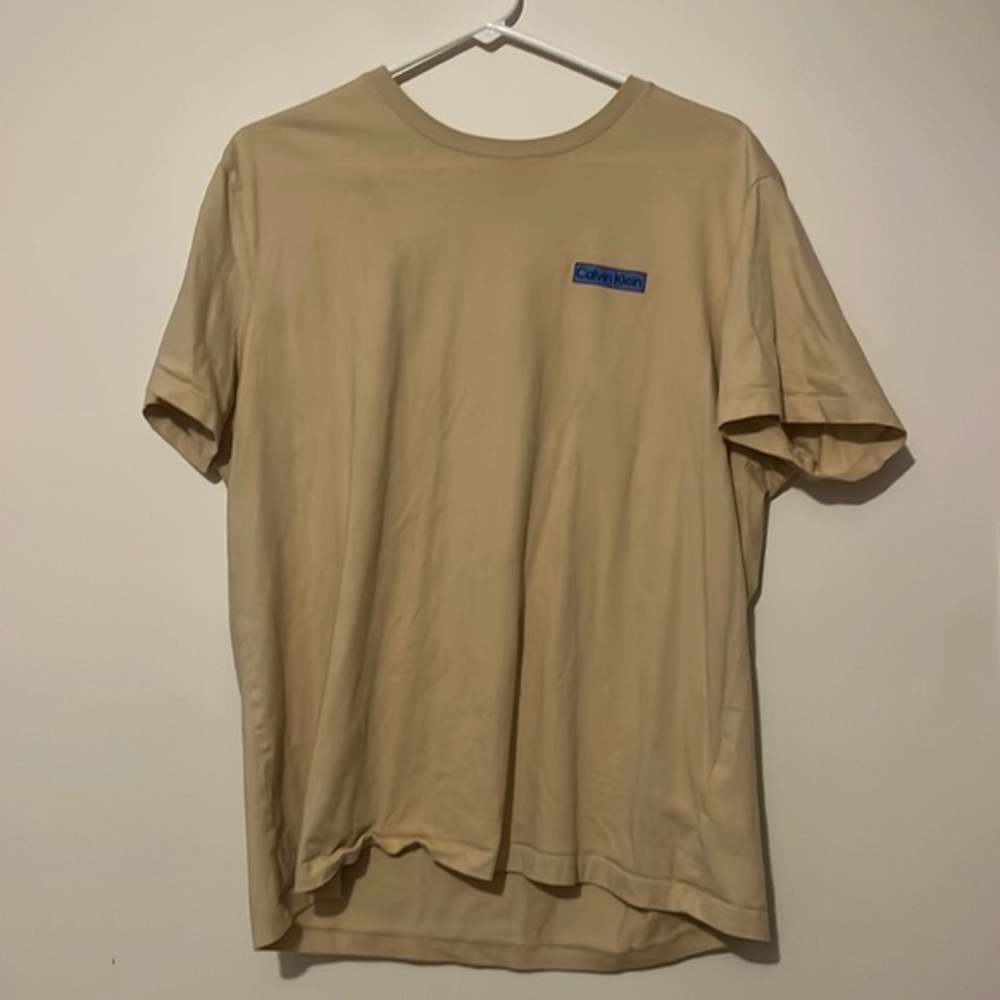 Yellow Calvin Klein tshirt